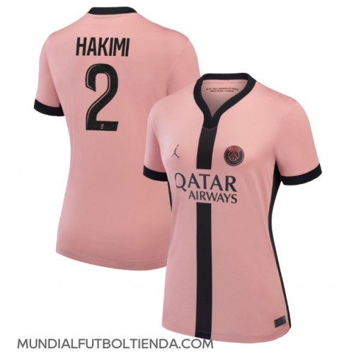 Camiseta Paris Saint-Germain Achraf Hakimi #2 Tercera Equipación Replica 2024-25 para mujer mangas cortas